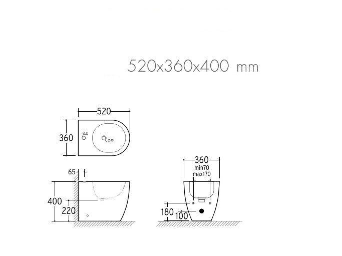 Bidet a terra ROUND