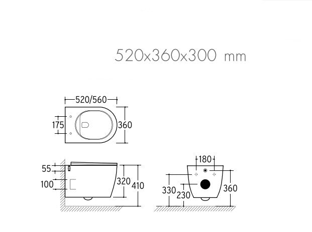 WC in Ceramica sospeso FLOAT - 6