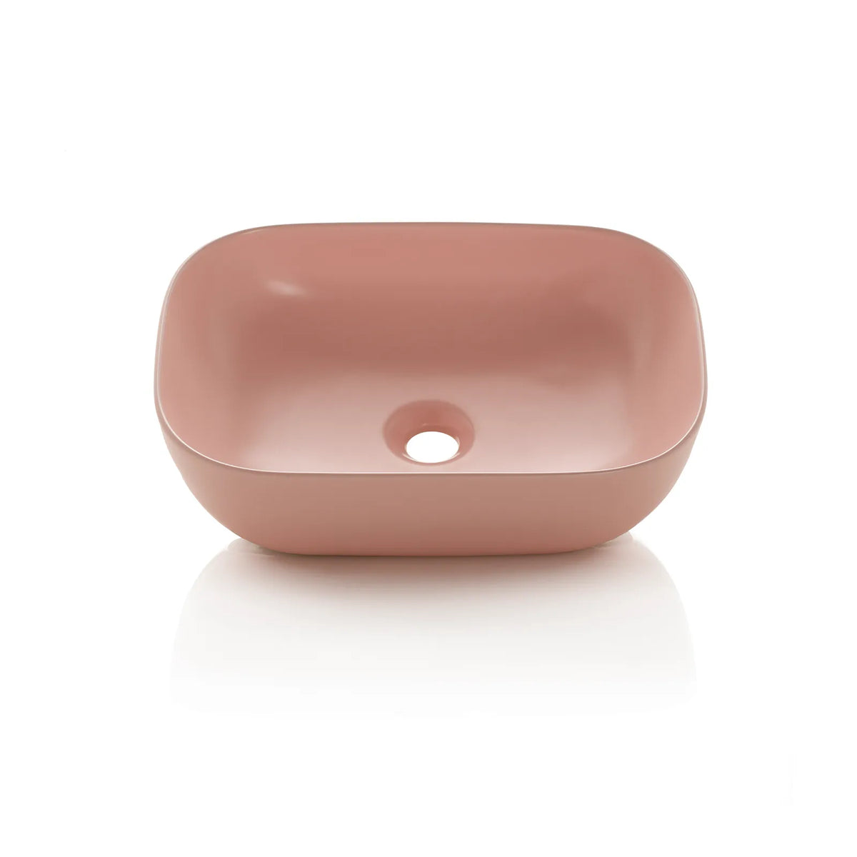 MACKE countertop washbasin matt pink