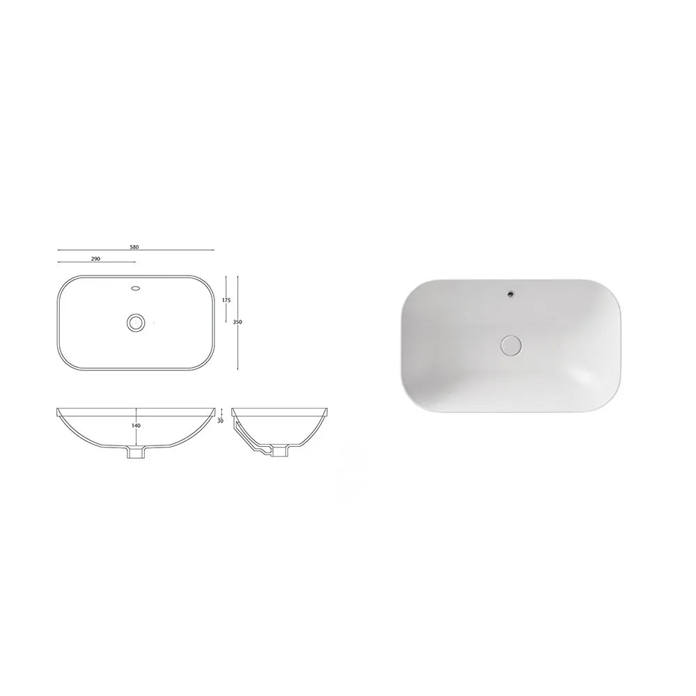 Lavabo da semi incasso HOZEH