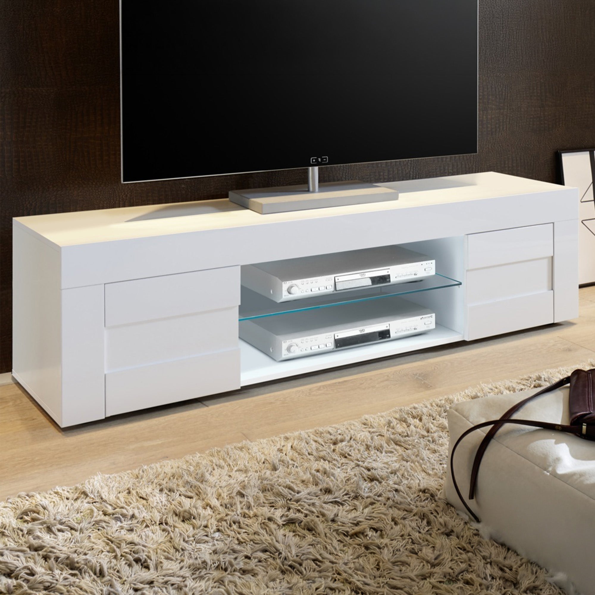 Porta TV BUILD | Bianco