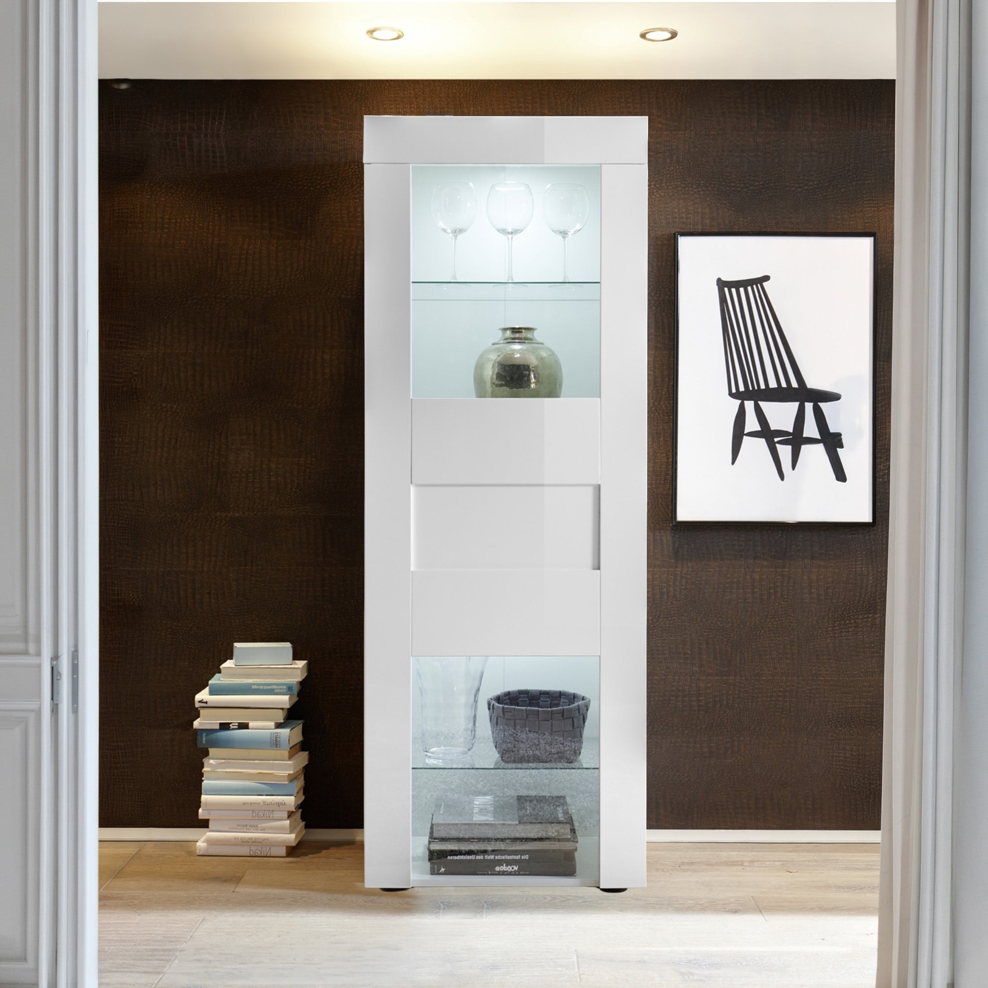 Credenza/Vetrina BUILD | Bianco