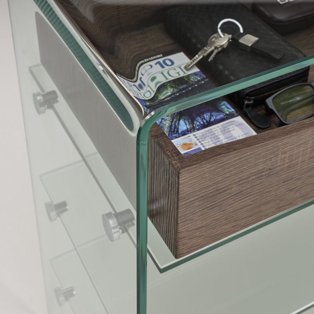 Console w/drawer YANGON walnut