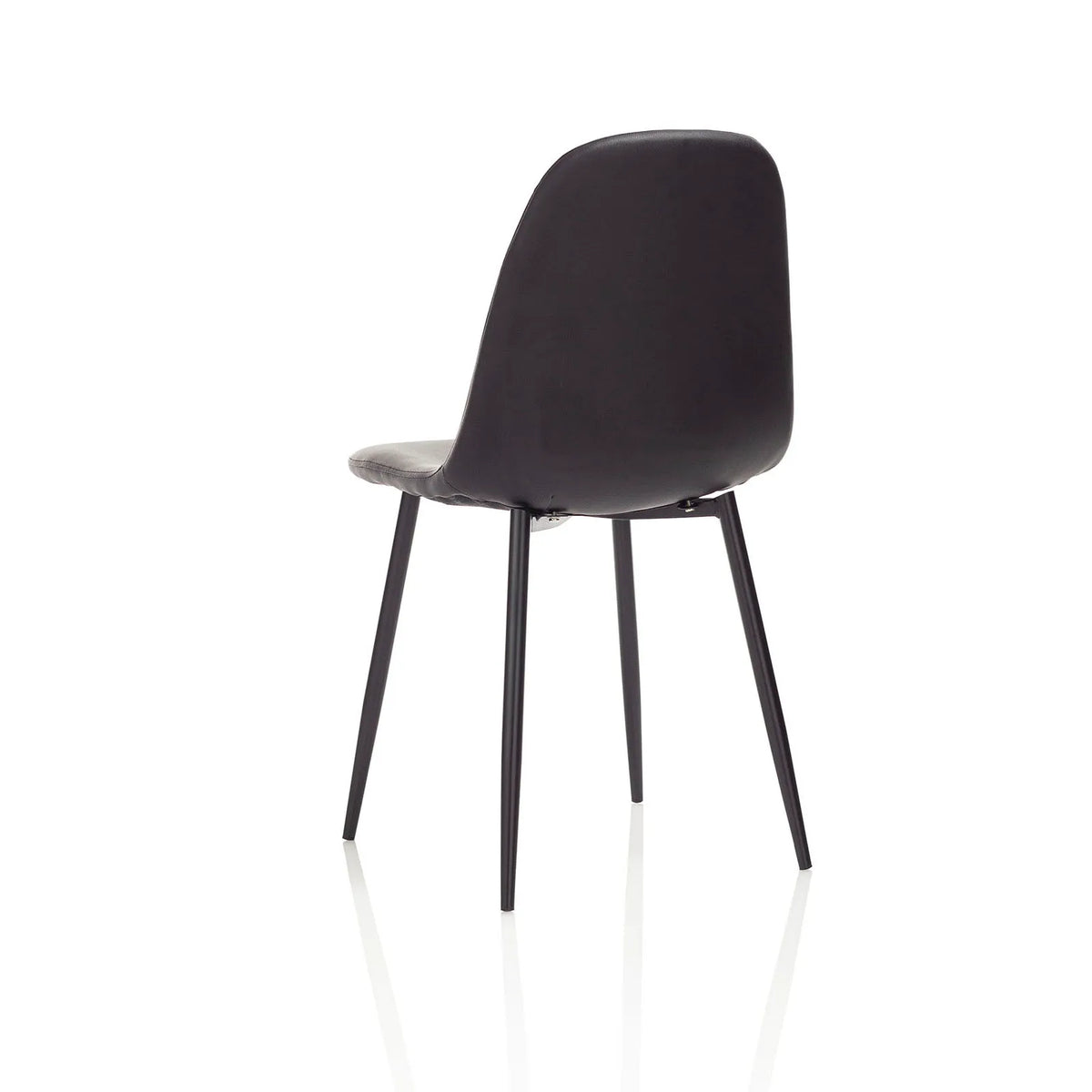 Set of 4 DATIA black chairs