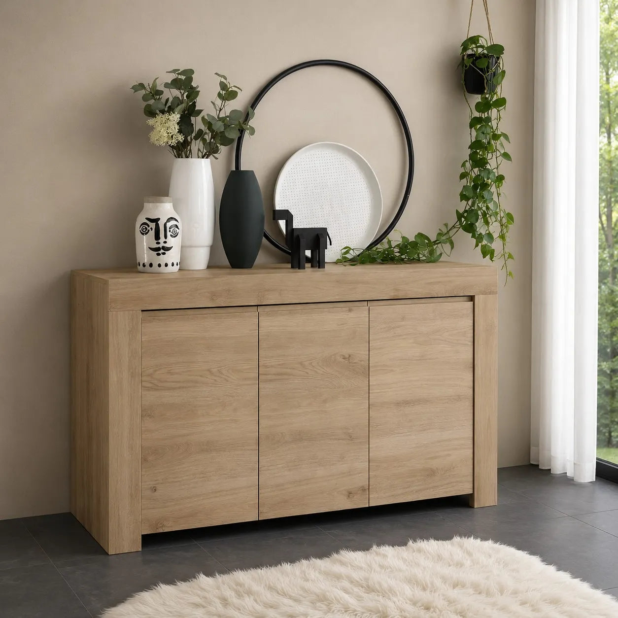 PANAMA dark oak buffet
