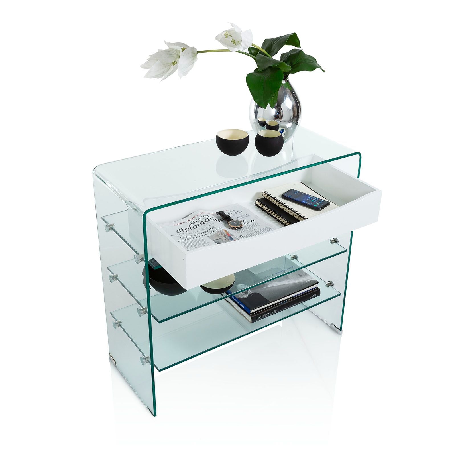 Console w/drawer YANGON white