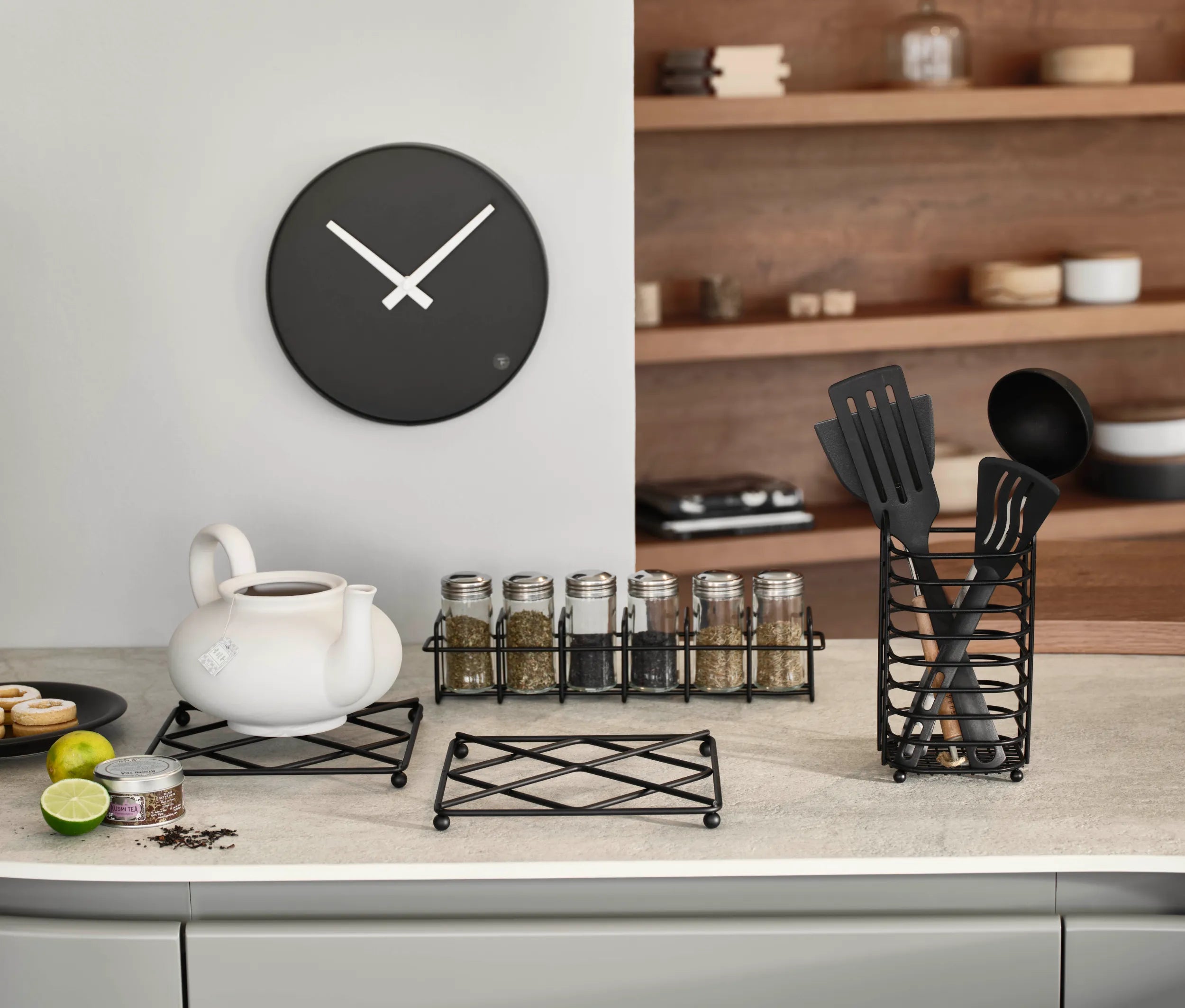Porta utensili da cucina KAI | Nero