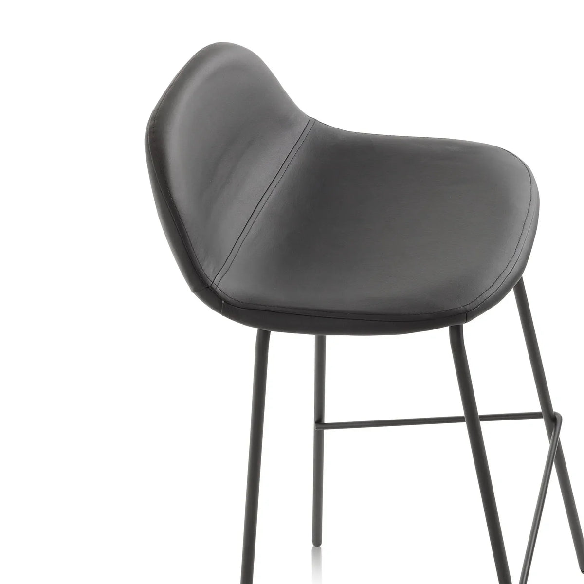 Set of 2 EVRY black 2 stools