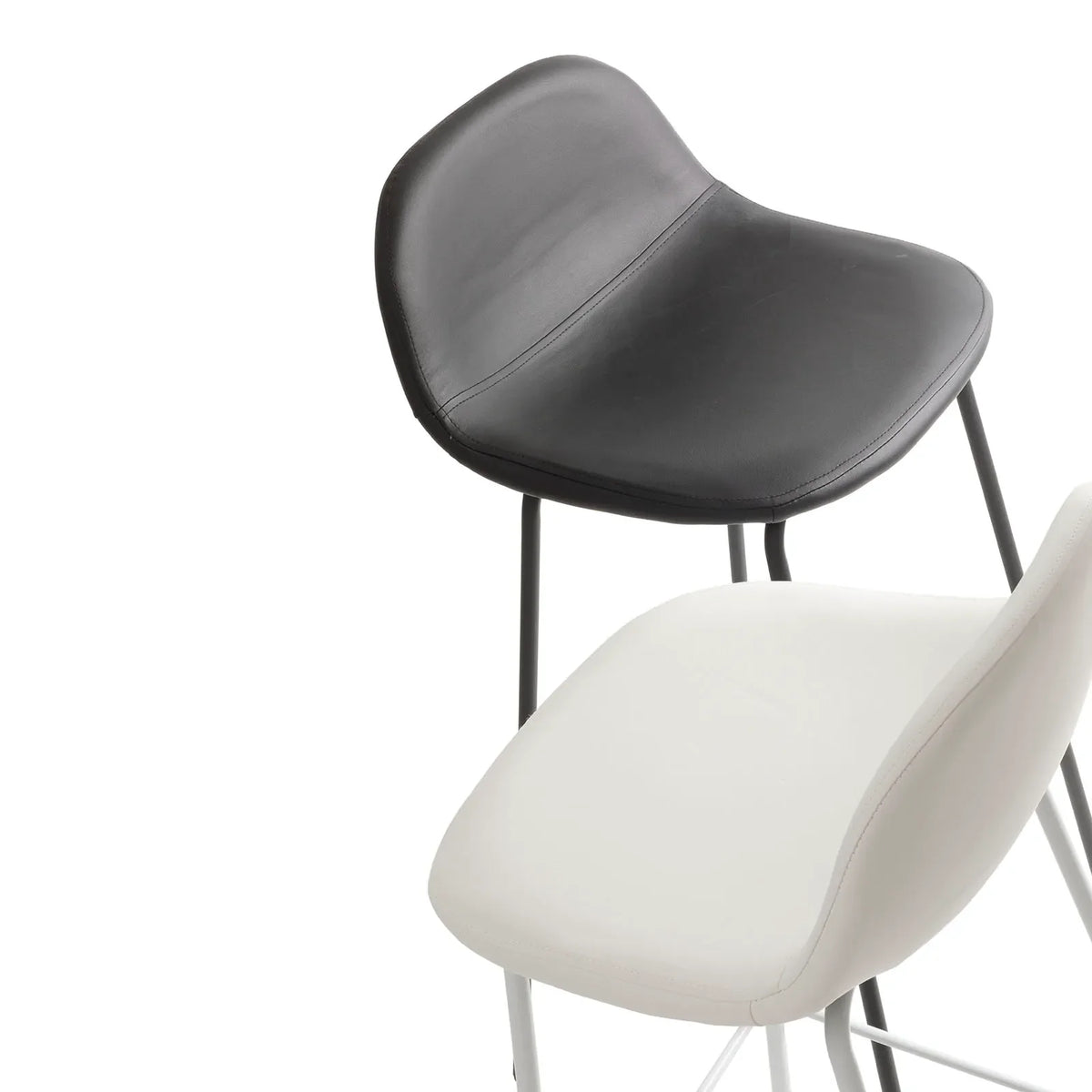 Set of 2 EVRY white stools