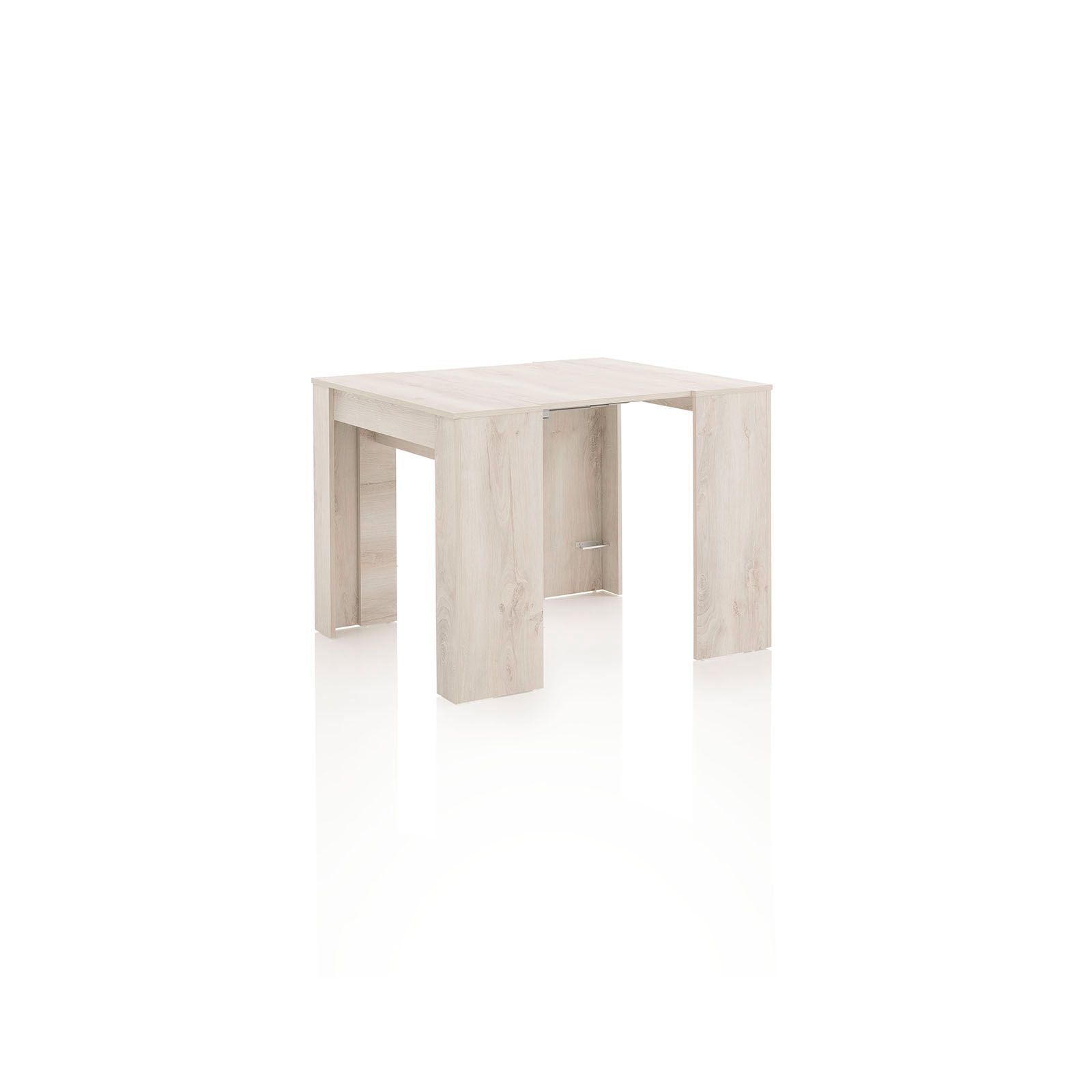 STRETCH extendable console in white pine