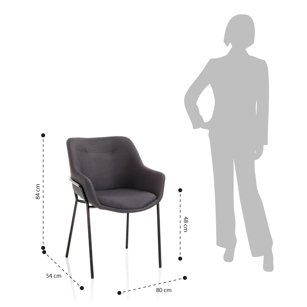 2er-Set schwarze SLOUCHY-Sessel