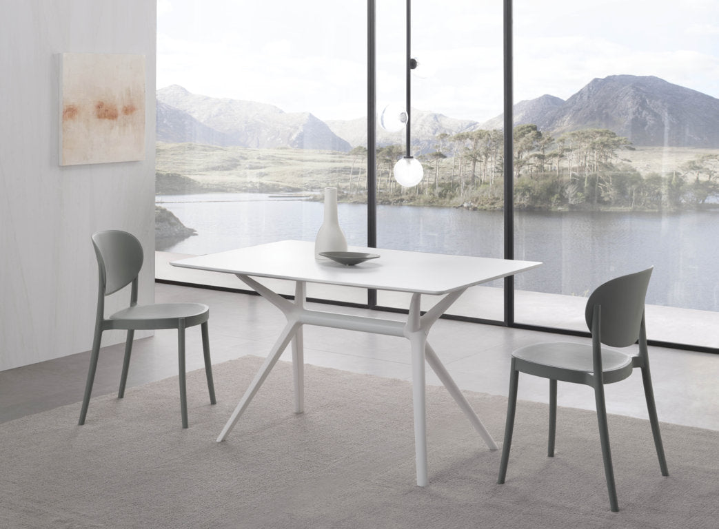 Set 4 Sedie interno/esterno ICE grigio - 6