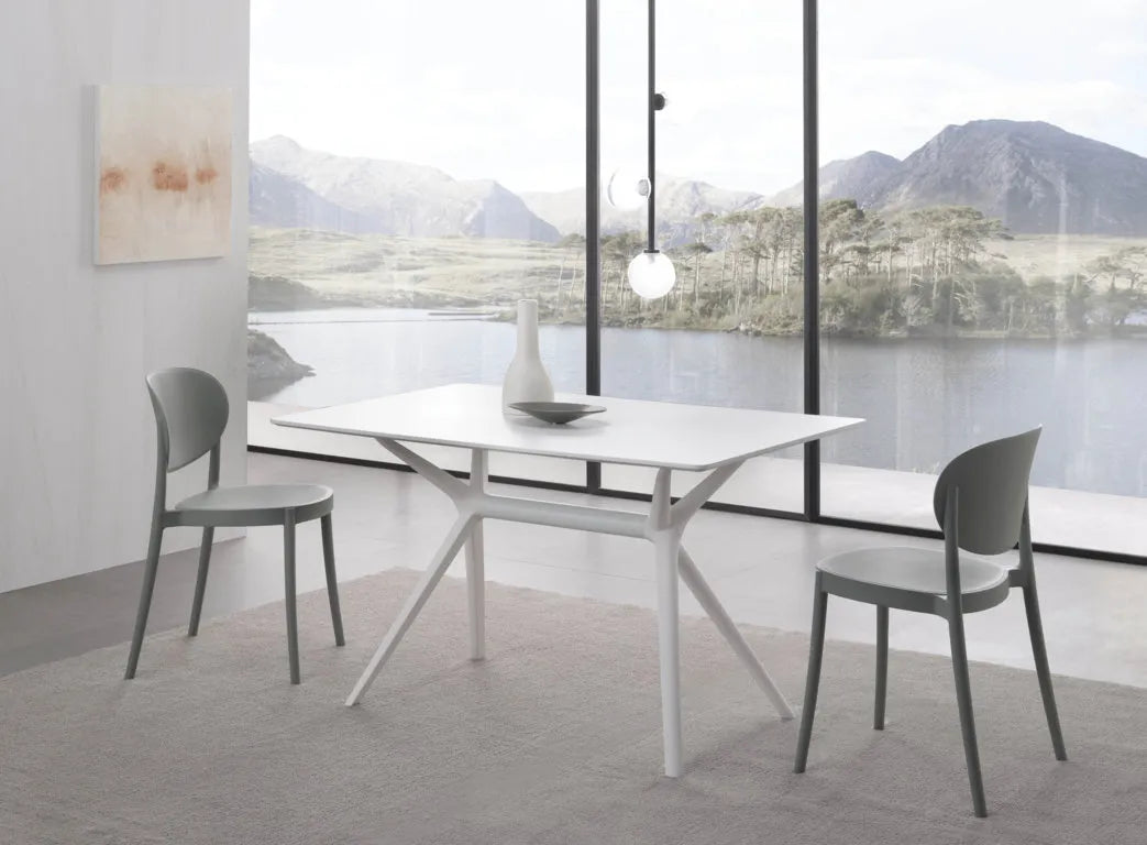 Set of 4 gray ICE indoor/outdoor chairs