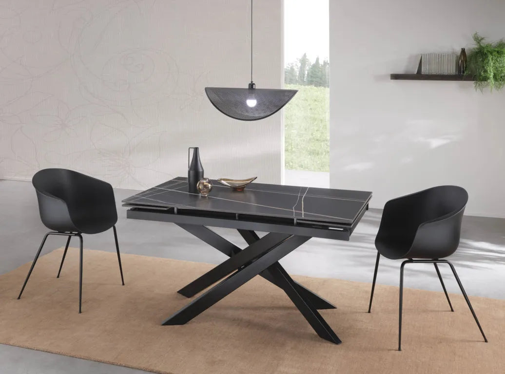 Set of 2 black POINT chairs