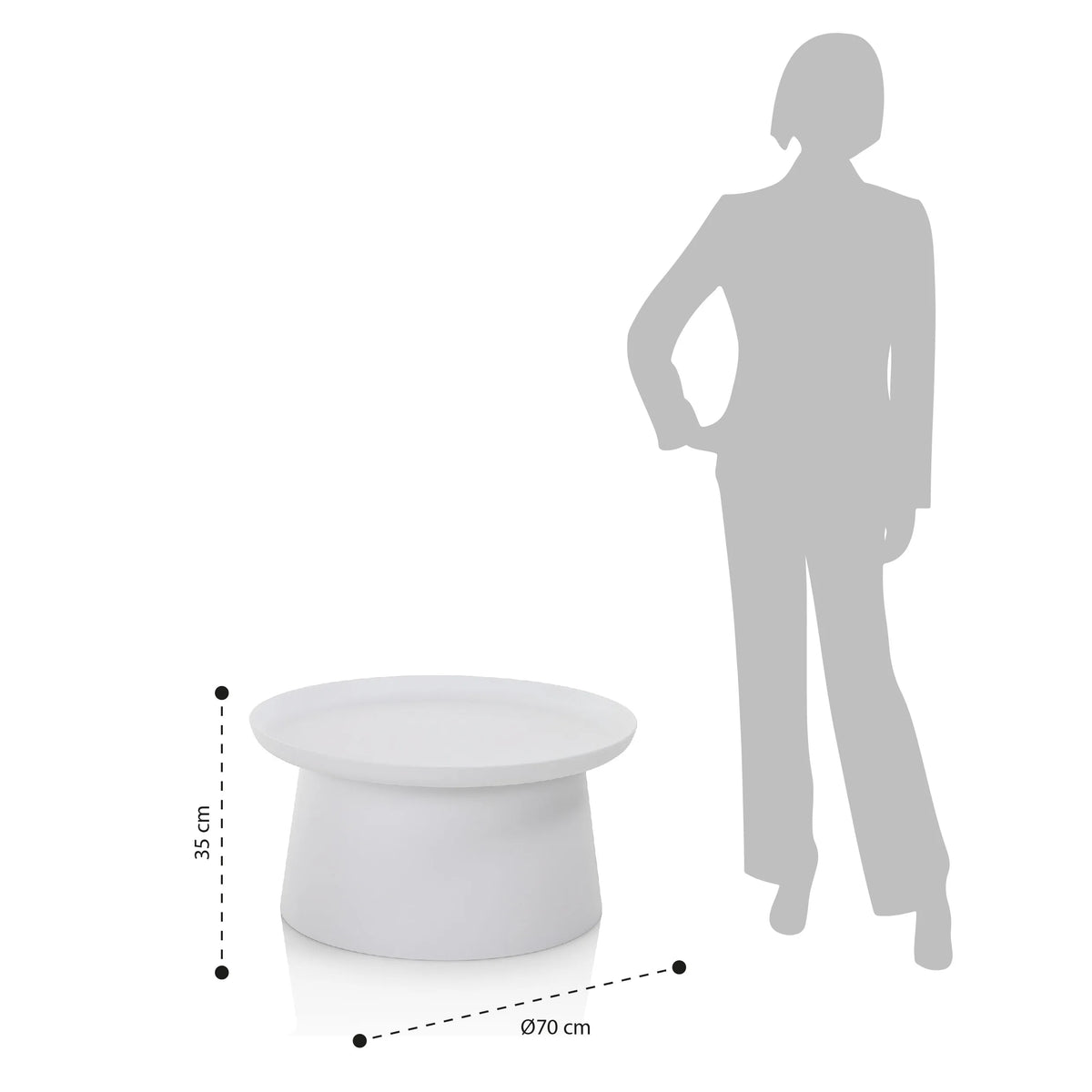 KLACHI-B coffee table white