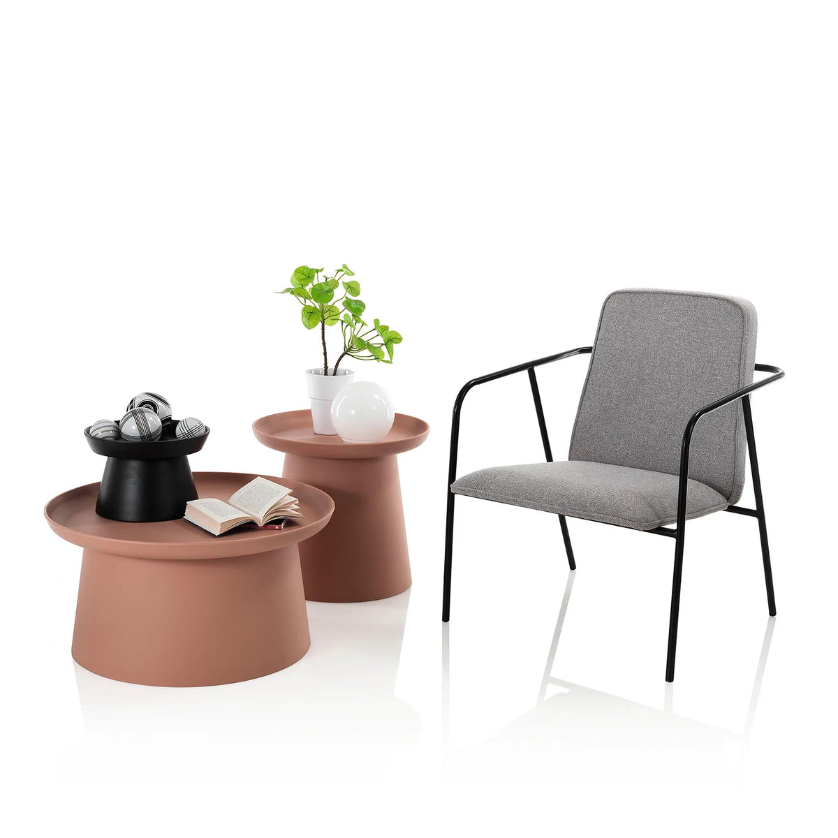 Gray MINYA armchair