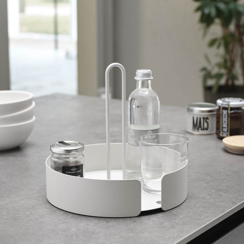 Vassoio rotondo KYO bianco - 5