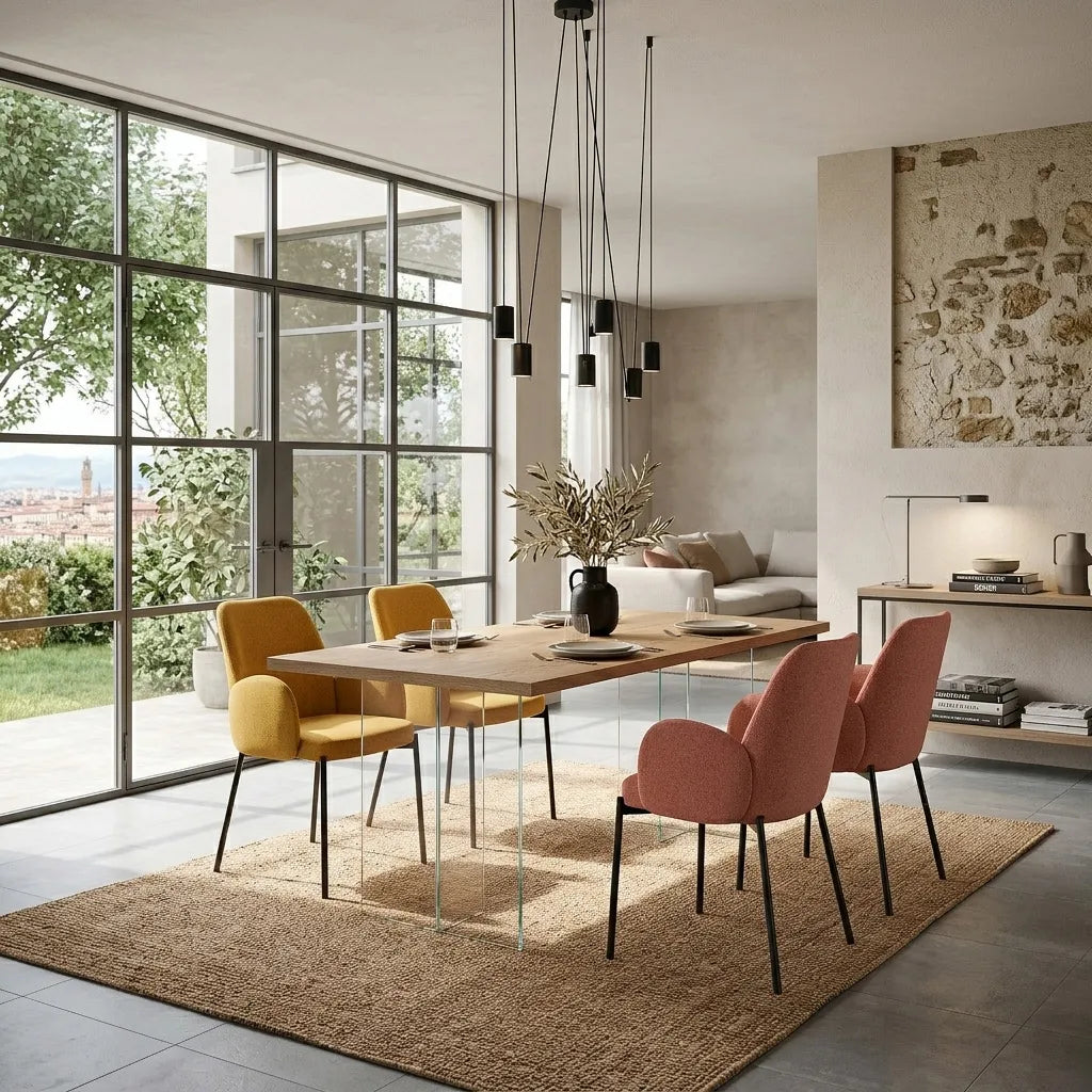 Set of 2 KIS mustard chairs