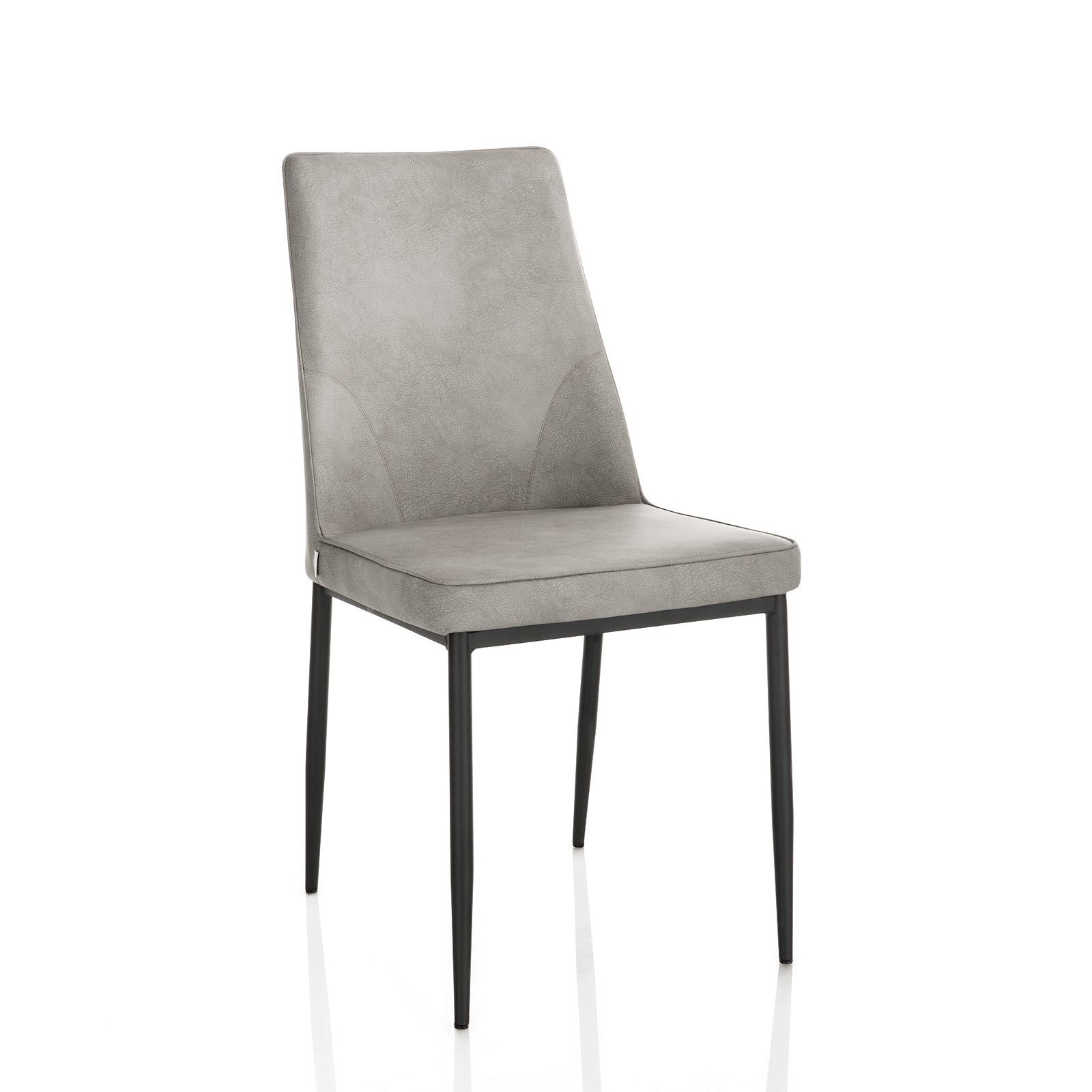 Set 4 Sedie DAEL grigio chiaro