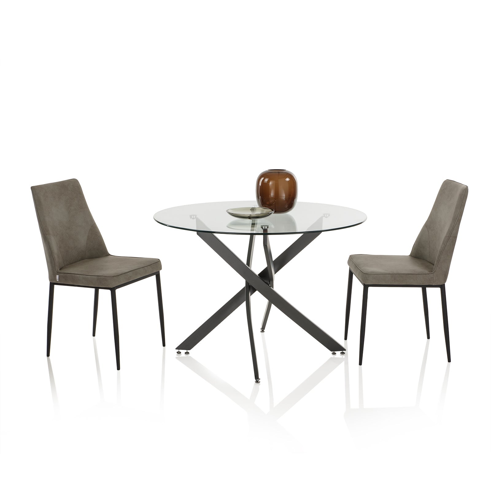 Set 4 Sedie DAEL grigio chiaro - 5