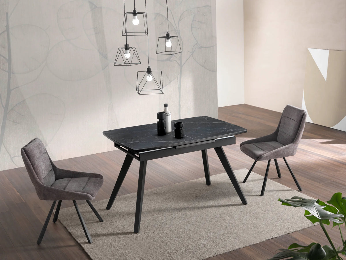 Set of 2 BEERTA Chairs Dark Grey
