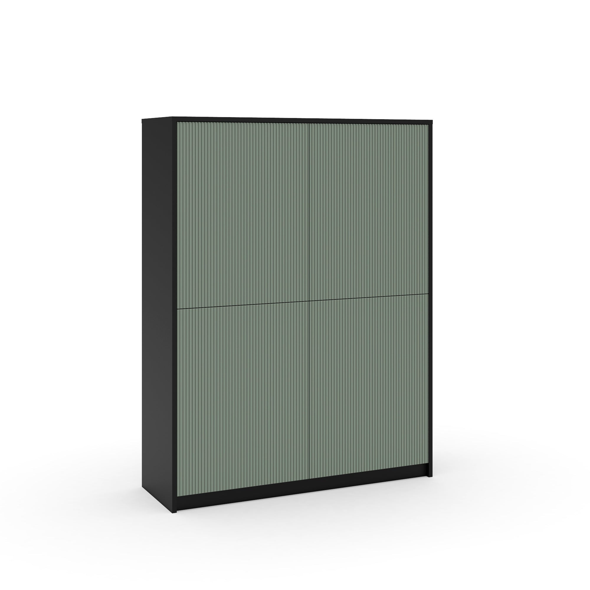 Credenza alta LULLABY nero/verde salvia