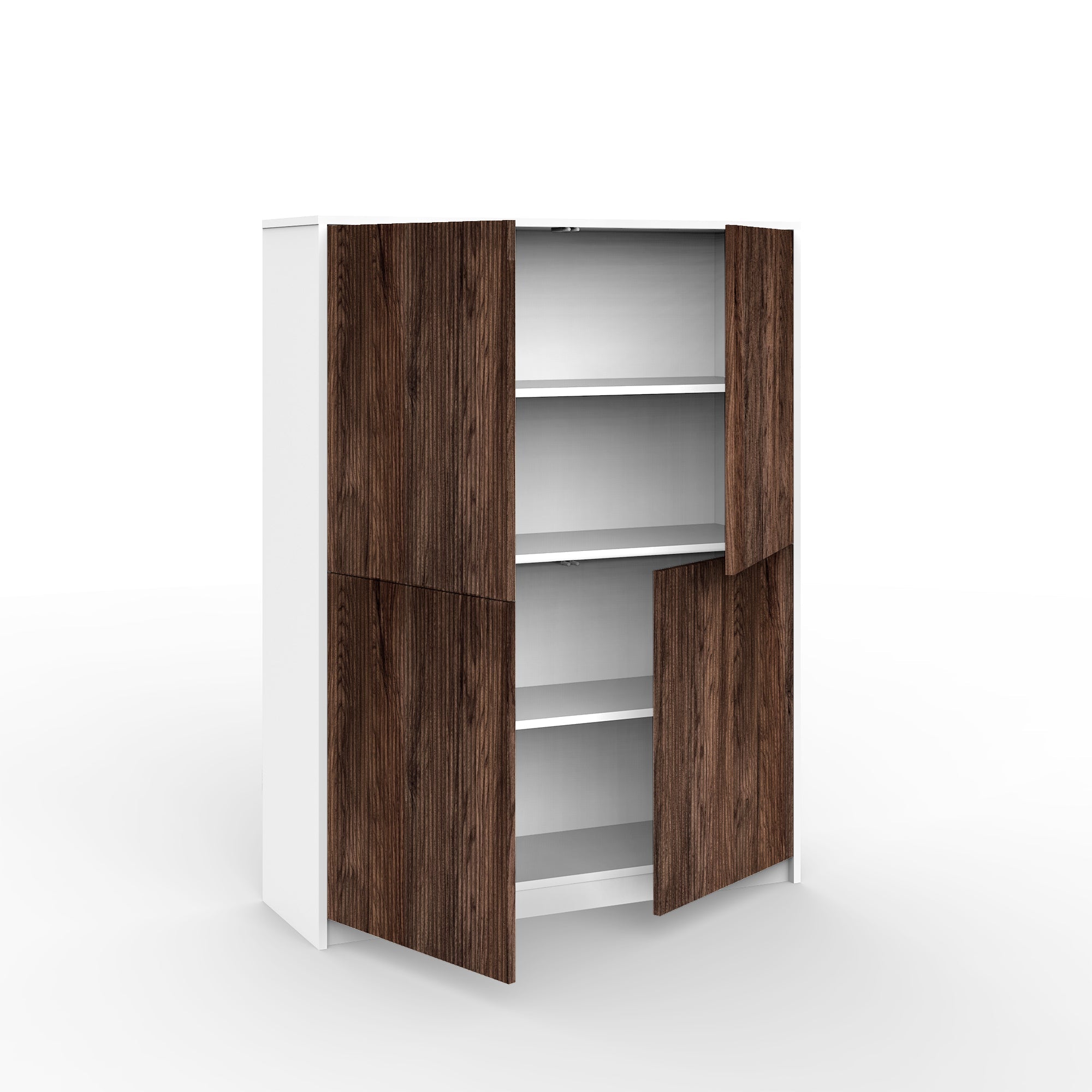 Credenza alta LULLABY bianco/rovere rio - 4