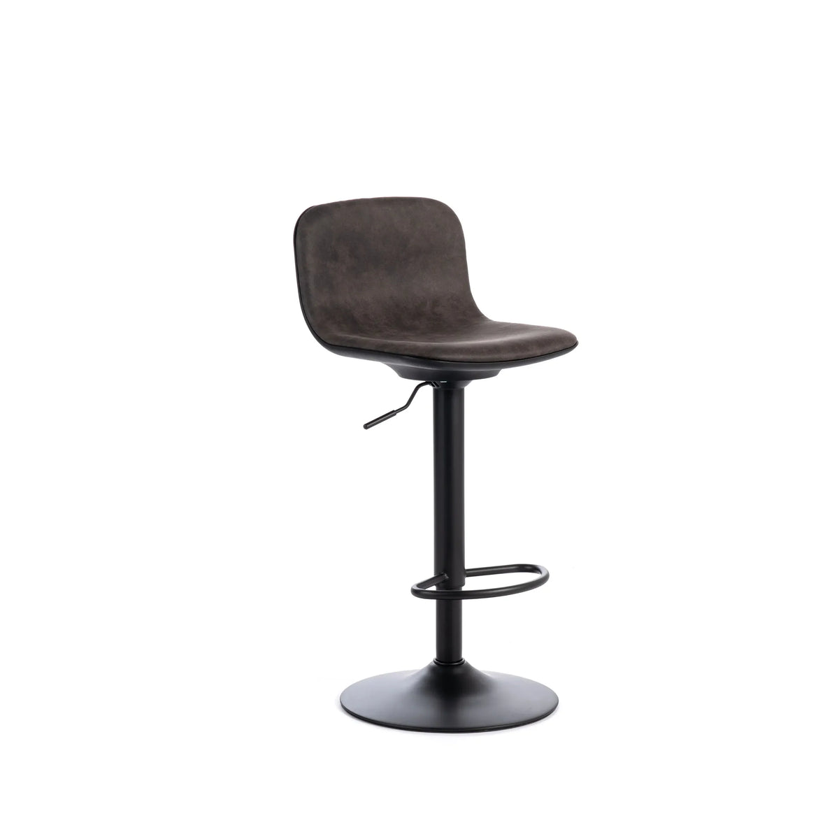 Set of 2 ALYS dark gray stools