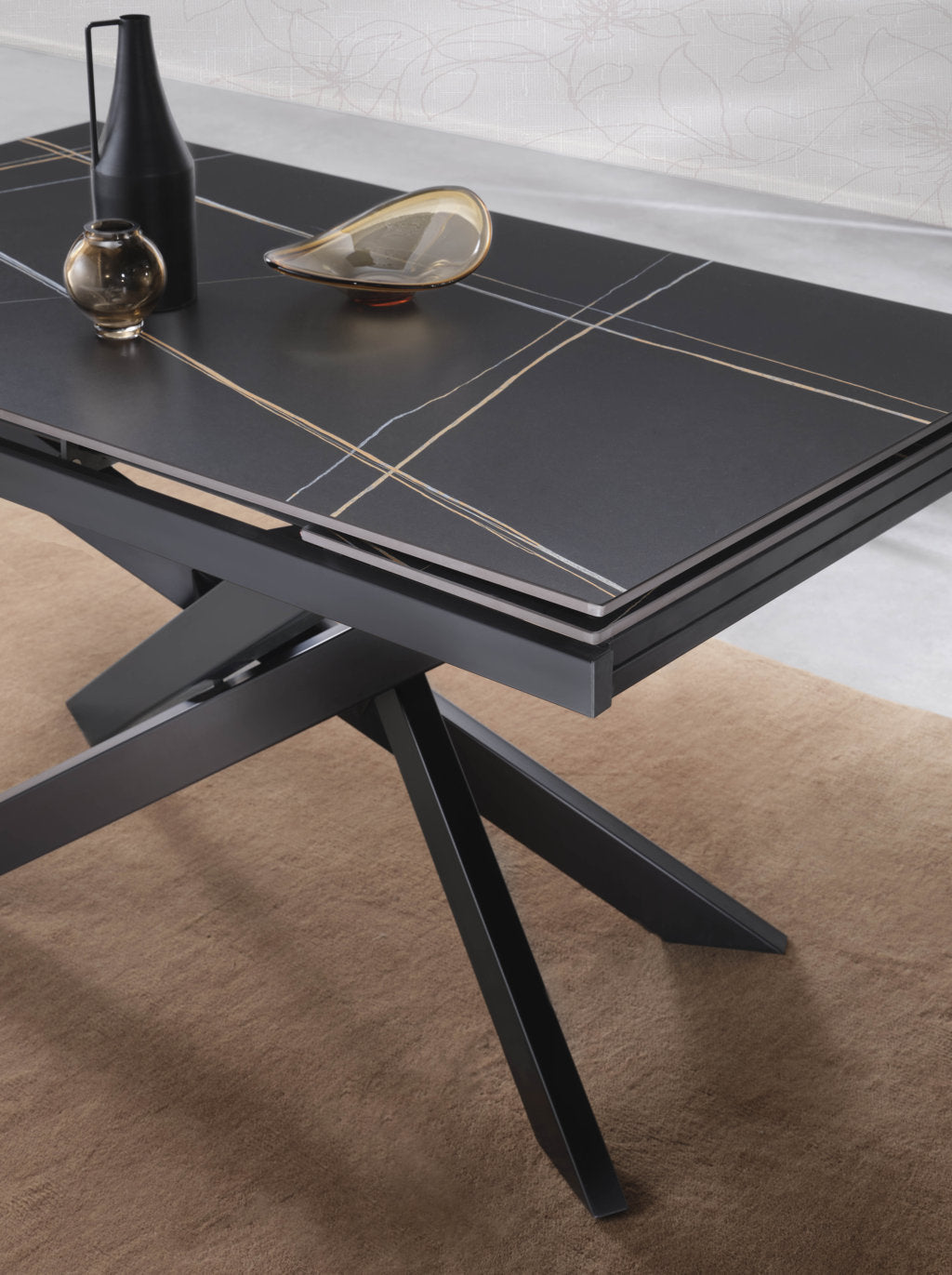 Tavolo allungabile ORLANDO ceramica nero - 5