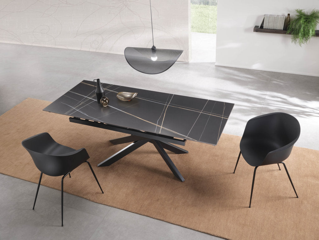 Tavolo allungabile ORLANDO ceramica nero - 6