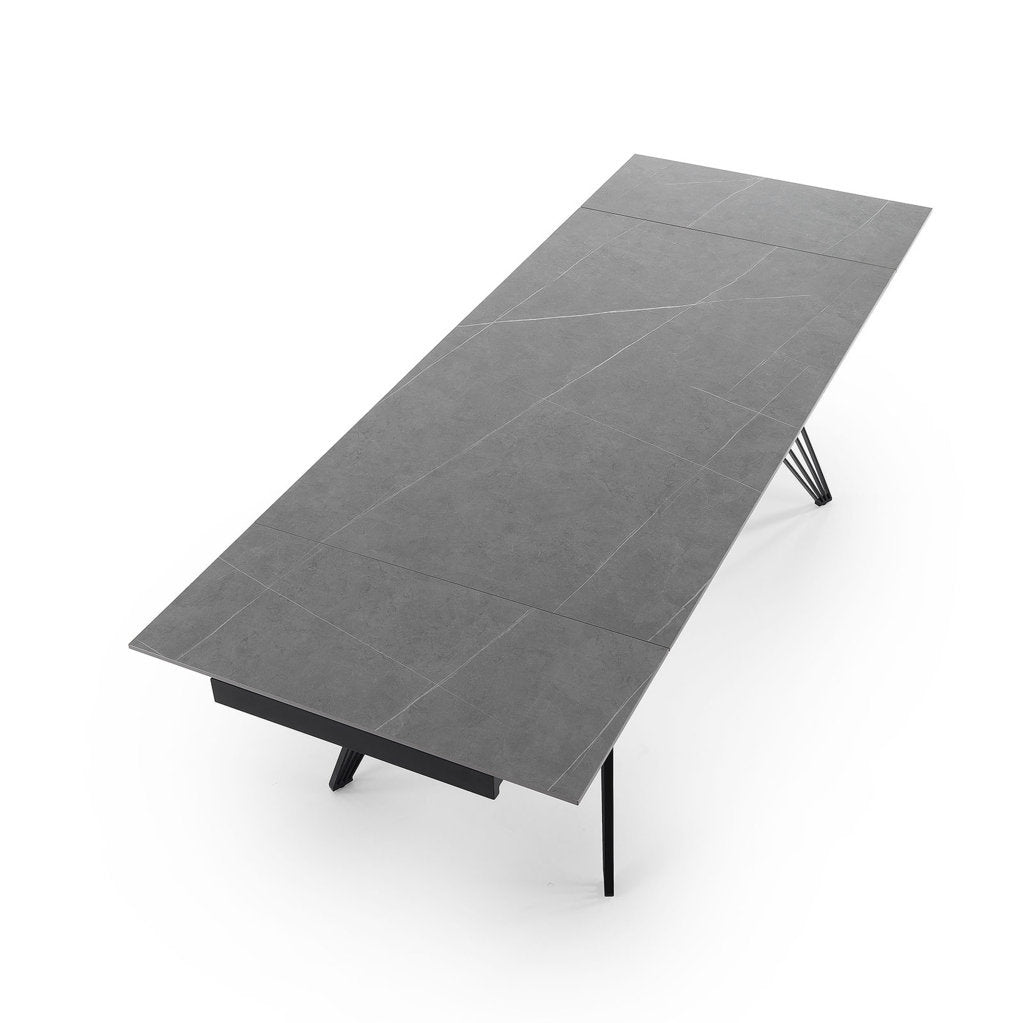 Tavolo allungabile ADAMS ceramica grigio - 3