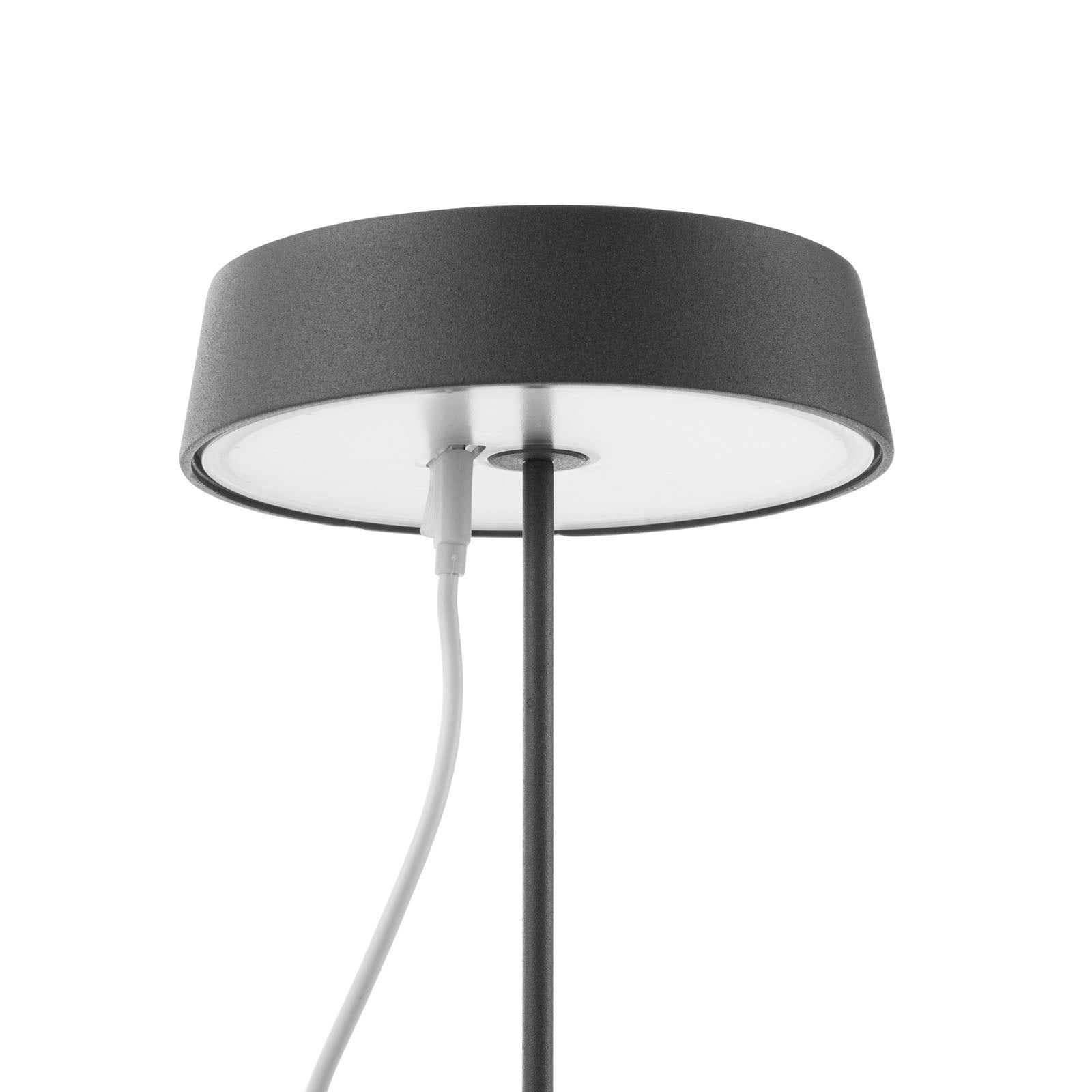Wiederaufladbare schwarze Tischlampe BISTROT