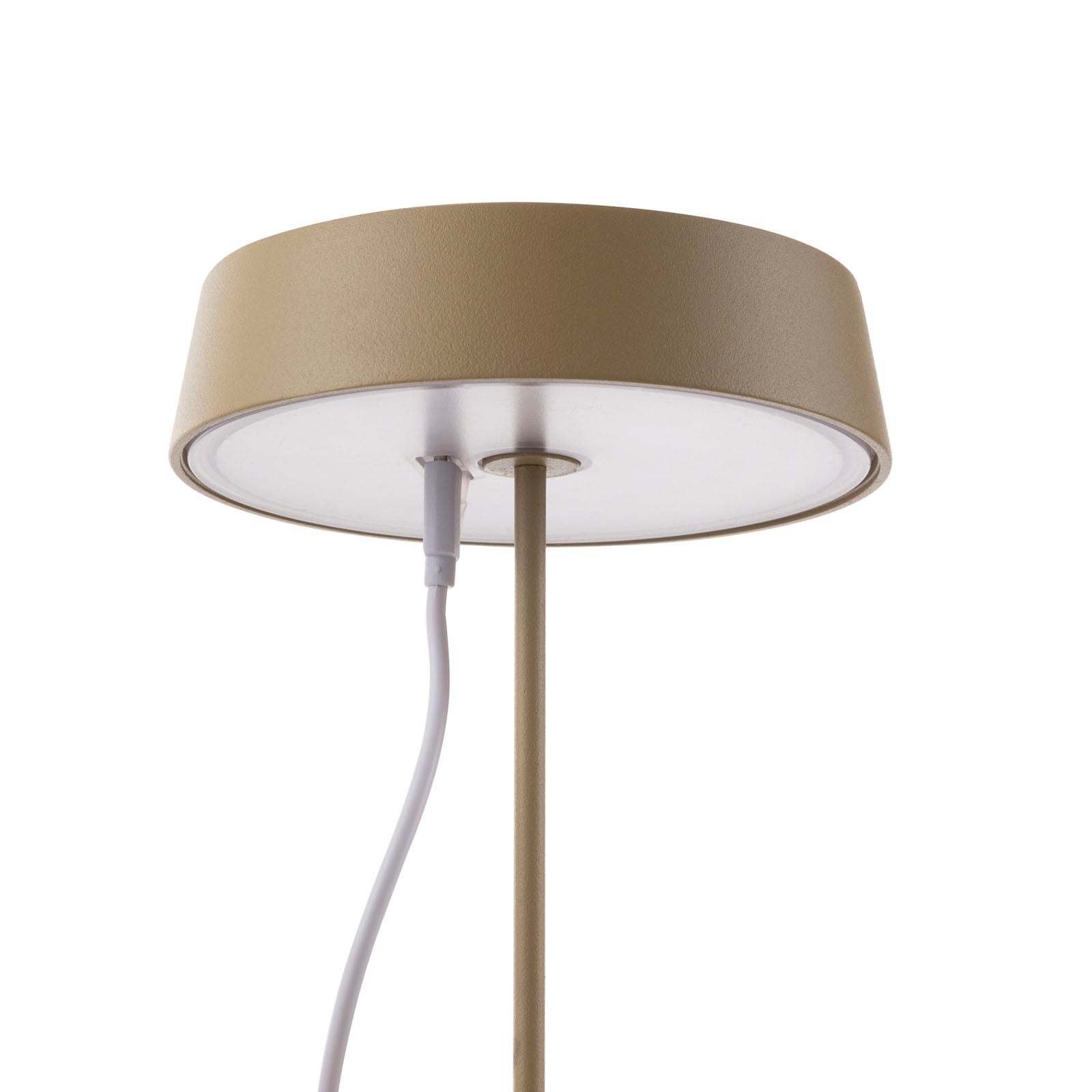Goldfarbene wiederaufladbare Tischlampe BISTROT