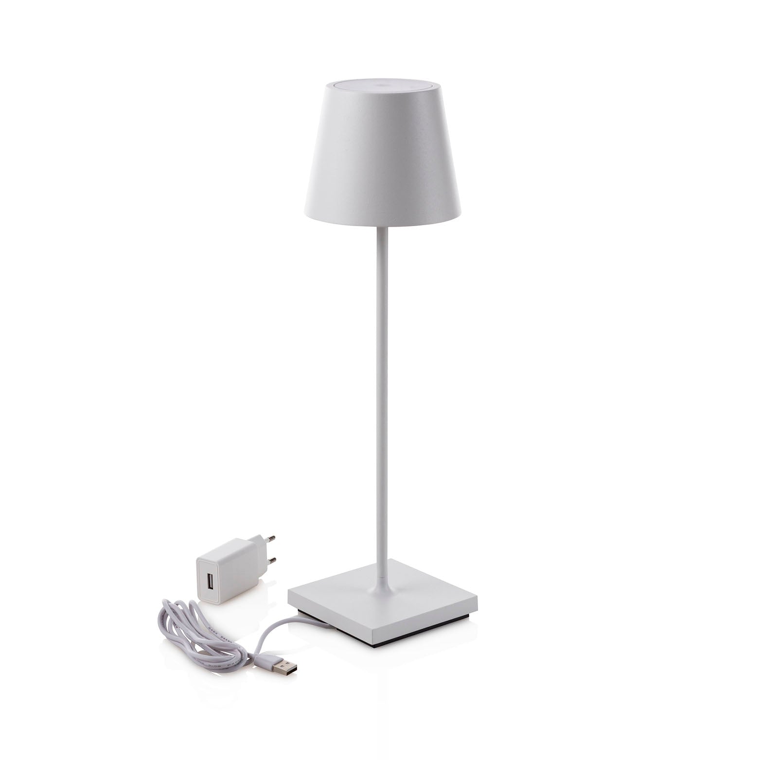 KIMA weiße wiederaufladbare Tischlampe