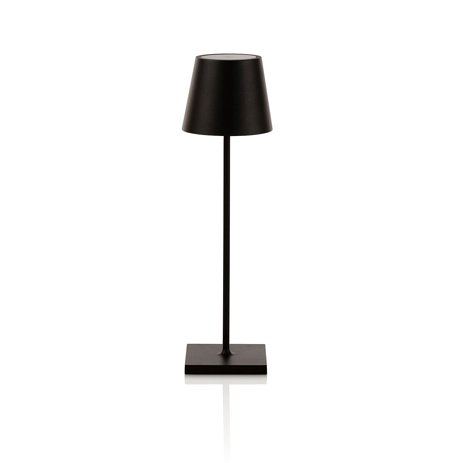 KIMA schwarze wiederaufladbare Tischlampe