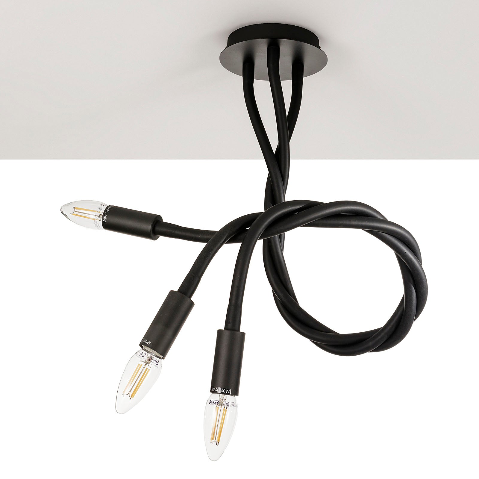 Lampadario SNAKE nero - 5