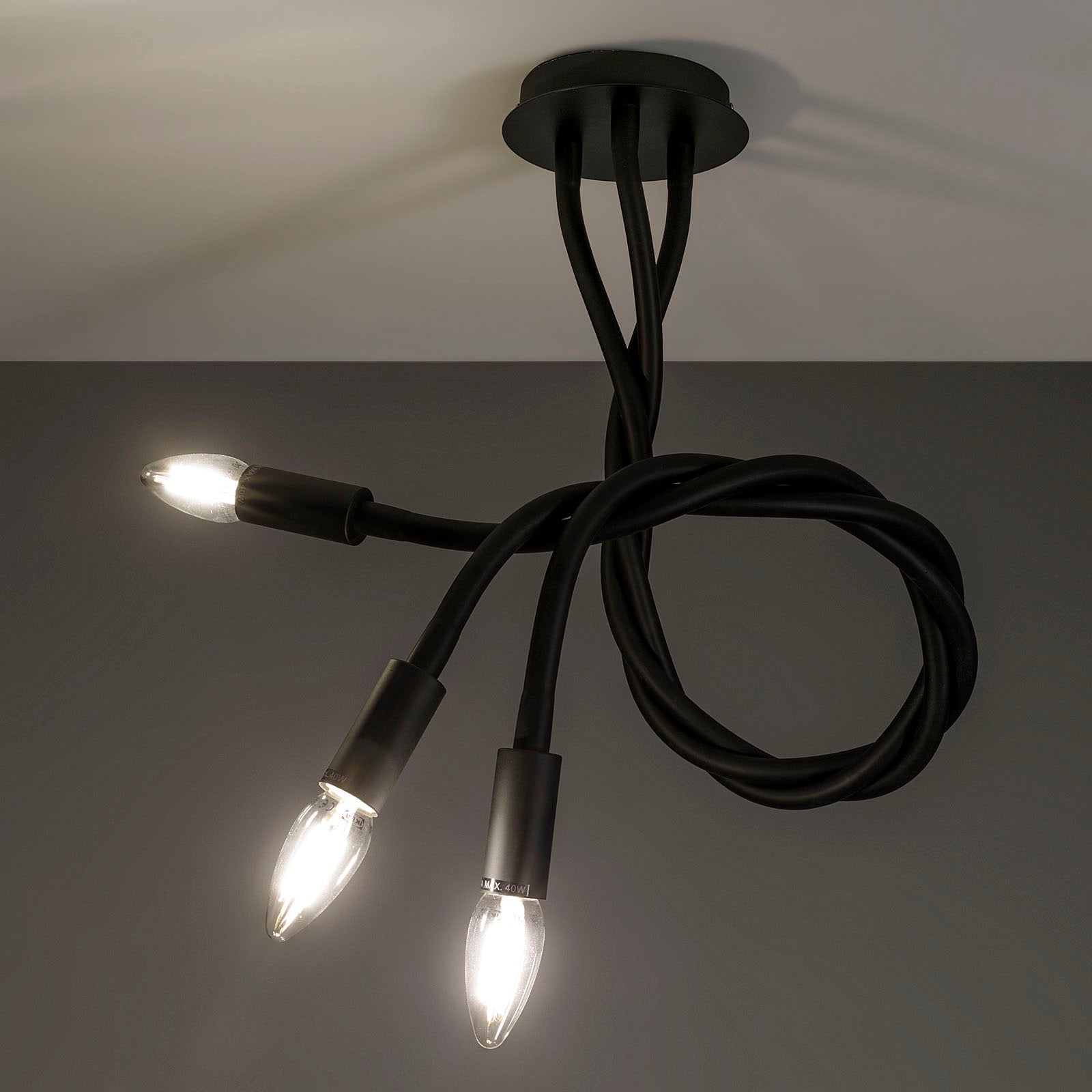 Lampadario SNAKE nero - 6