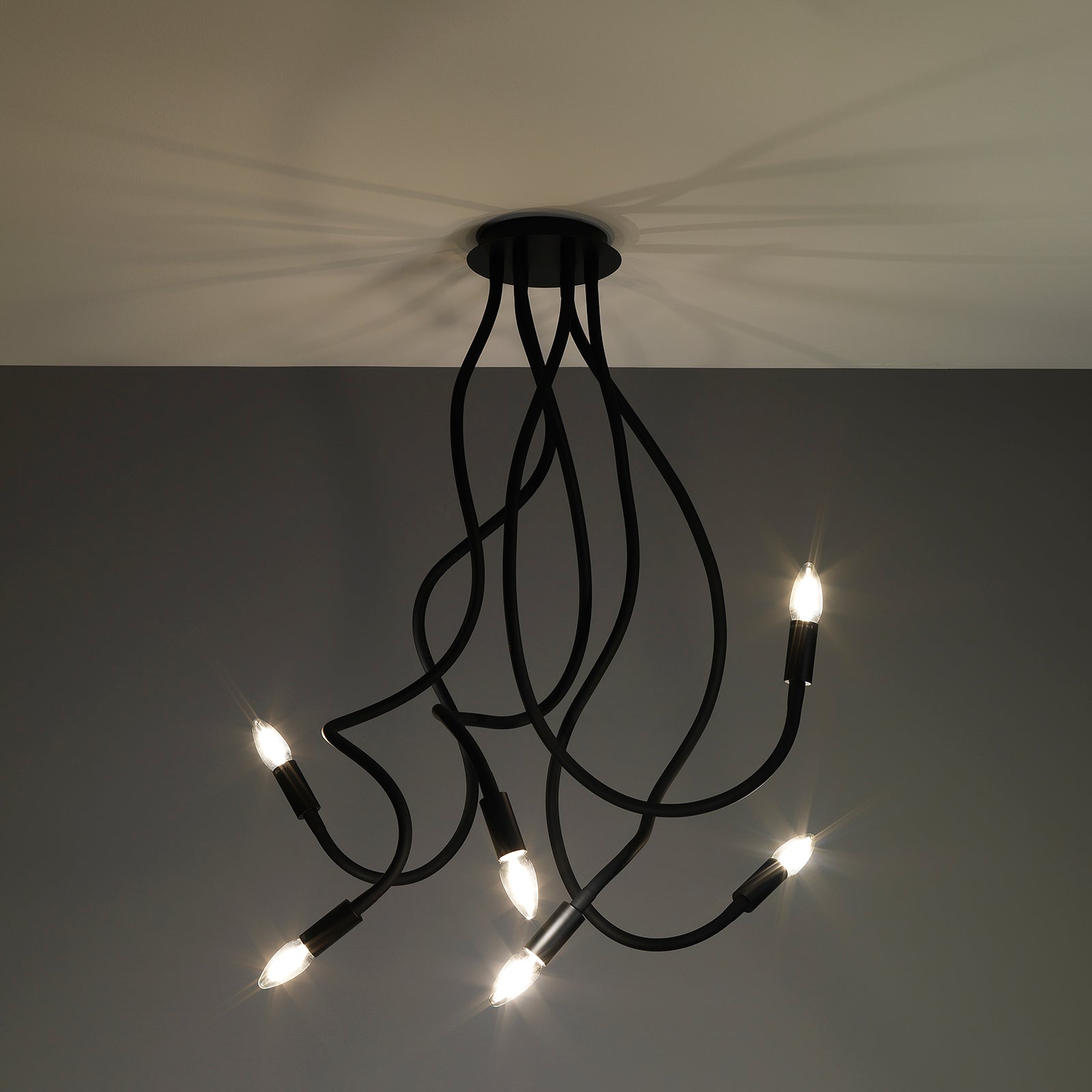 Lampadario SNAKE nero - 5