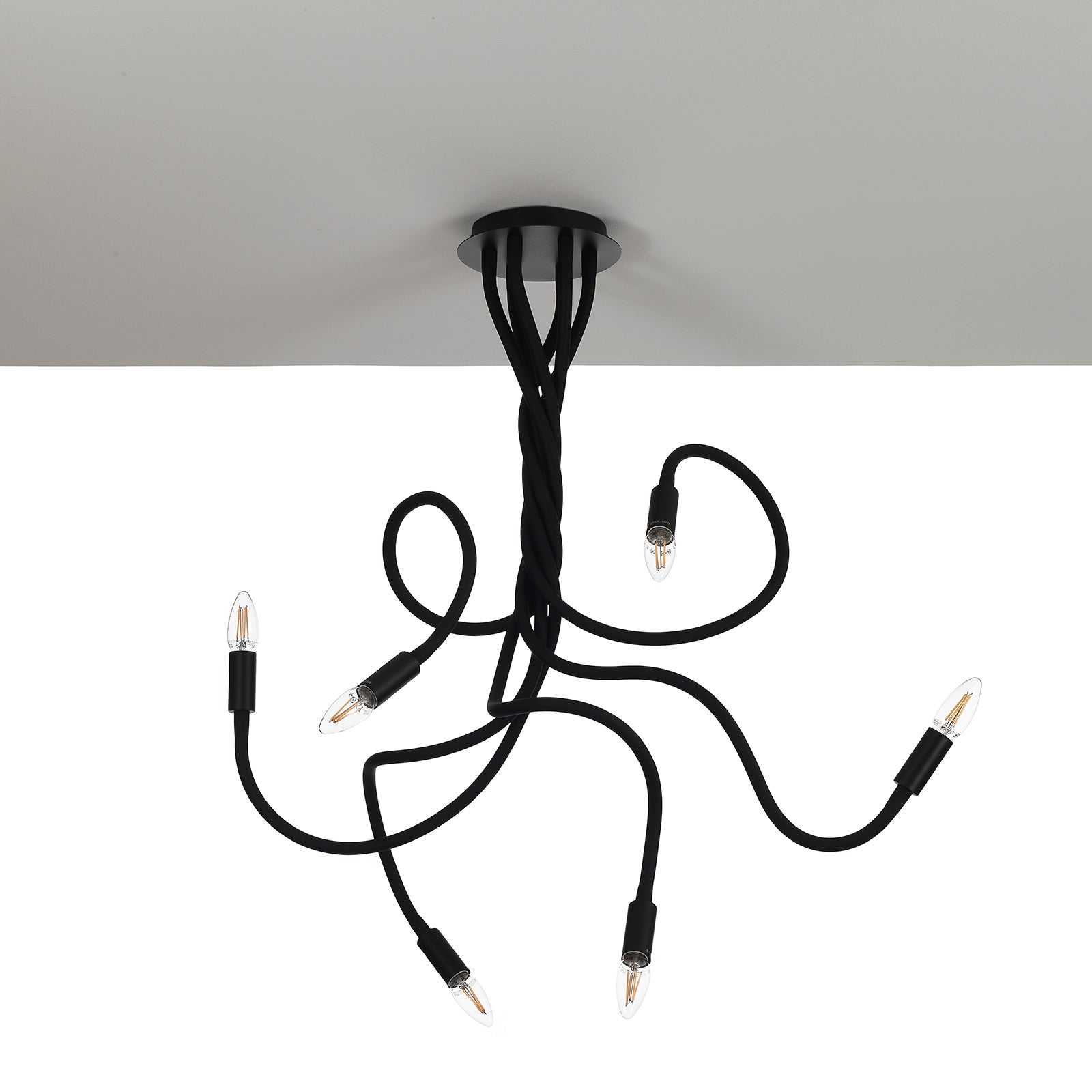 Lampadario SNAKE nero - 7