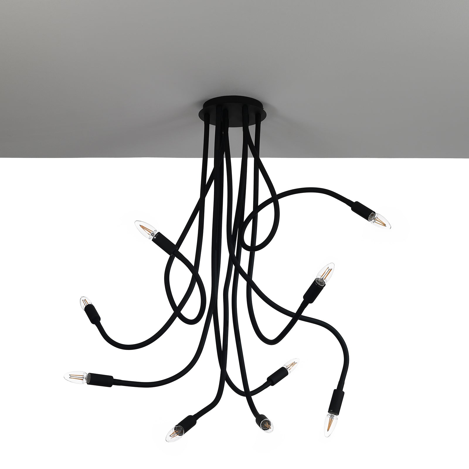 Lampadario SNAKE nero