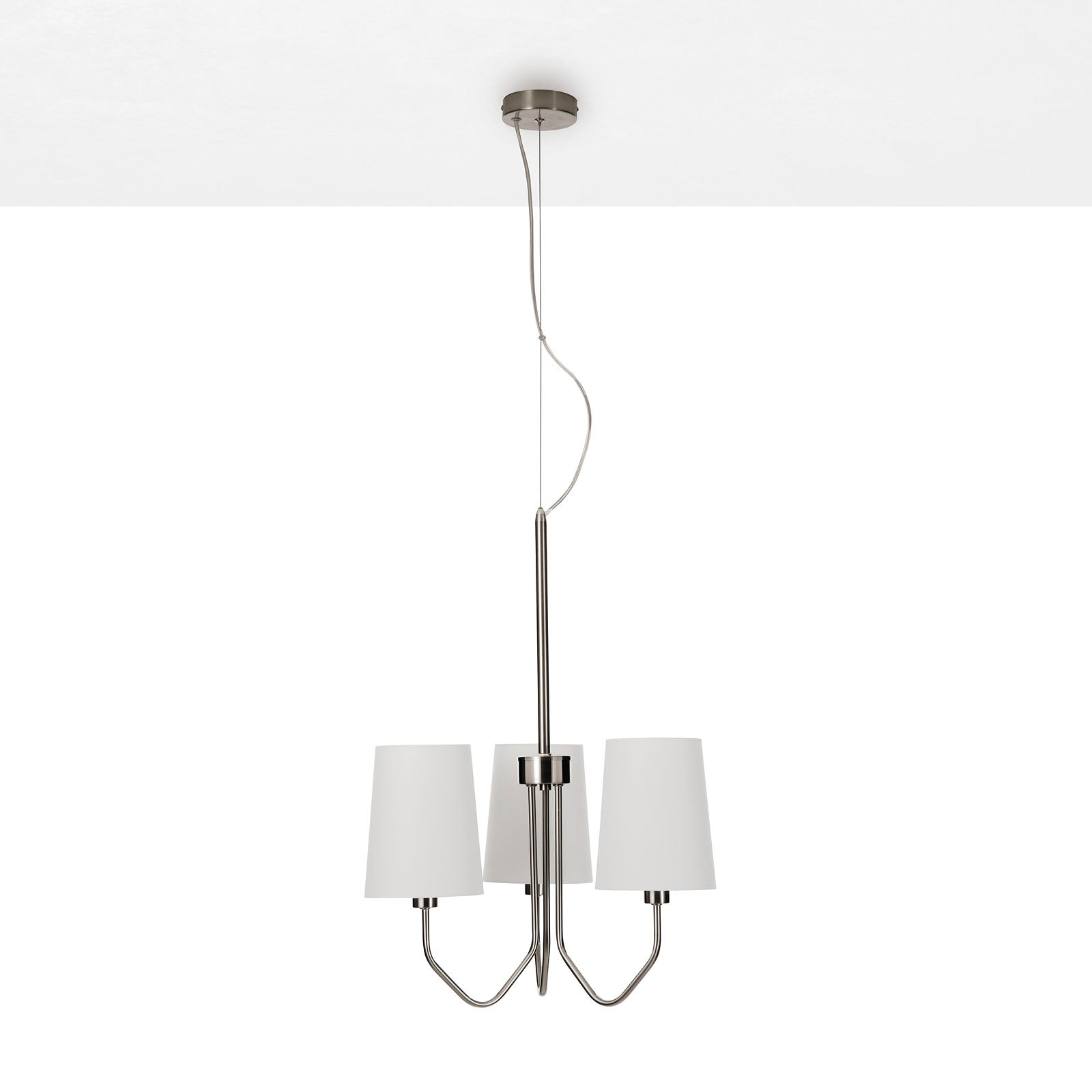 Lampadario 3L BERLINO nichel