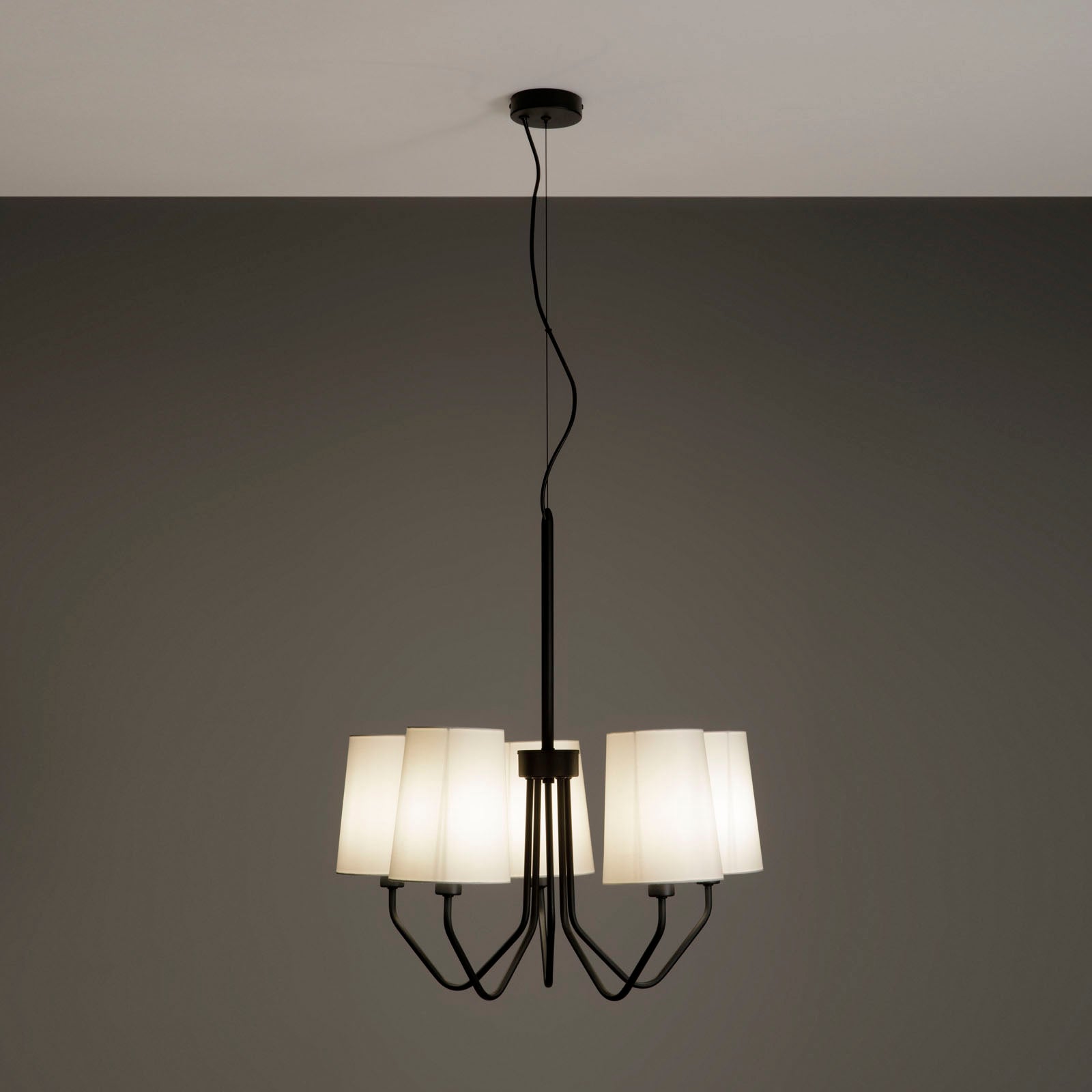 Lampadario 5L BERLINO nero - 2