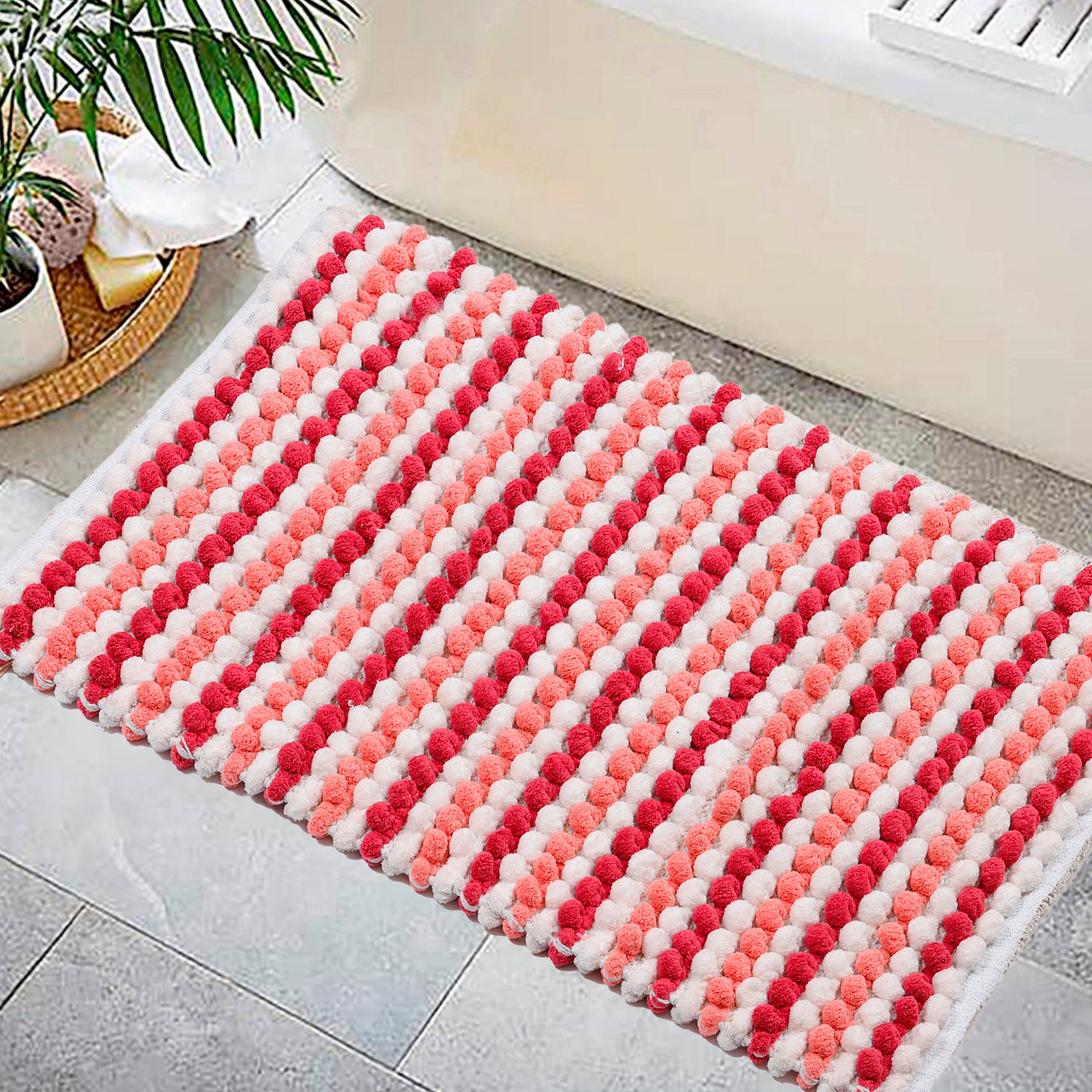 TOKYO pink bath mat