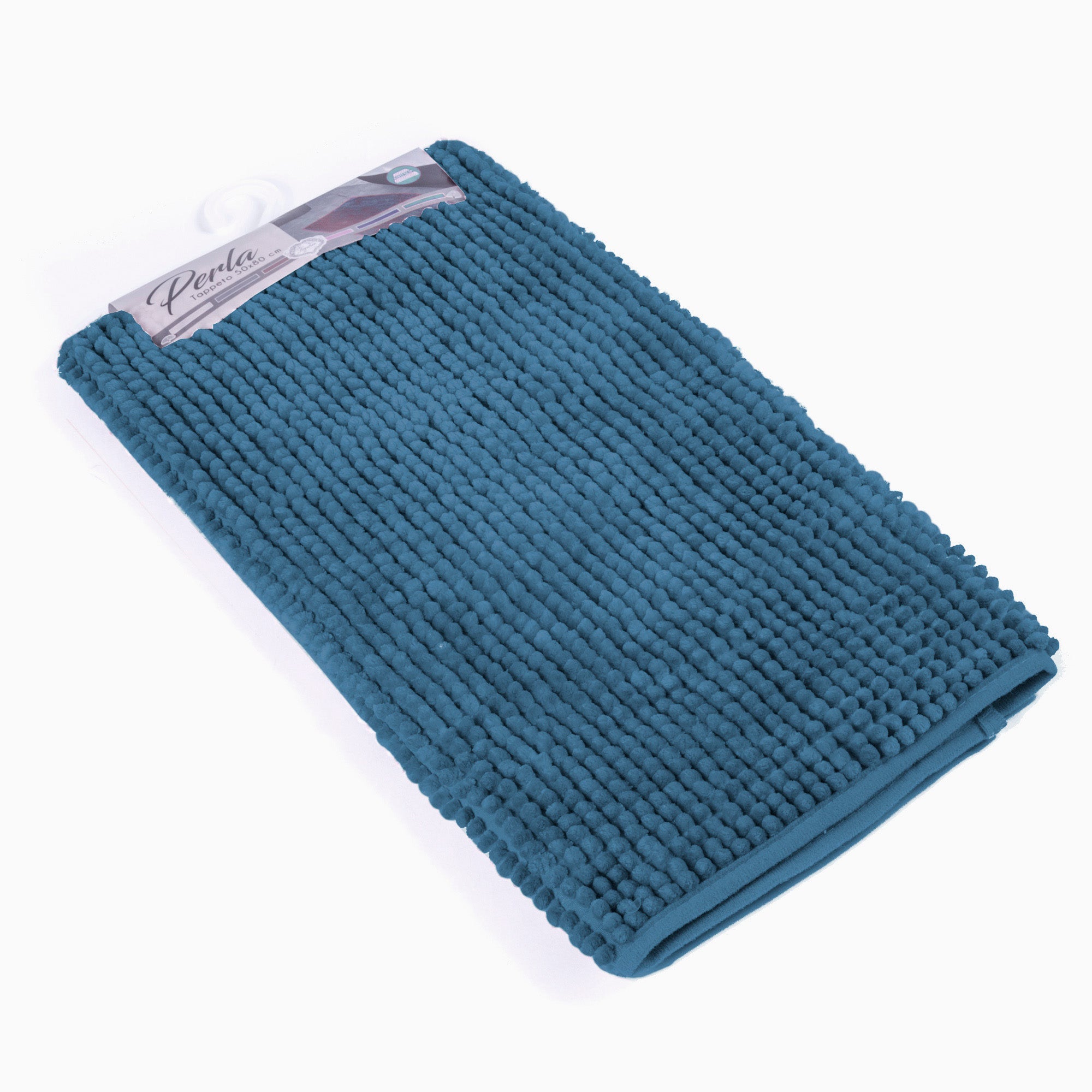 PERLA navy blue bath mat
