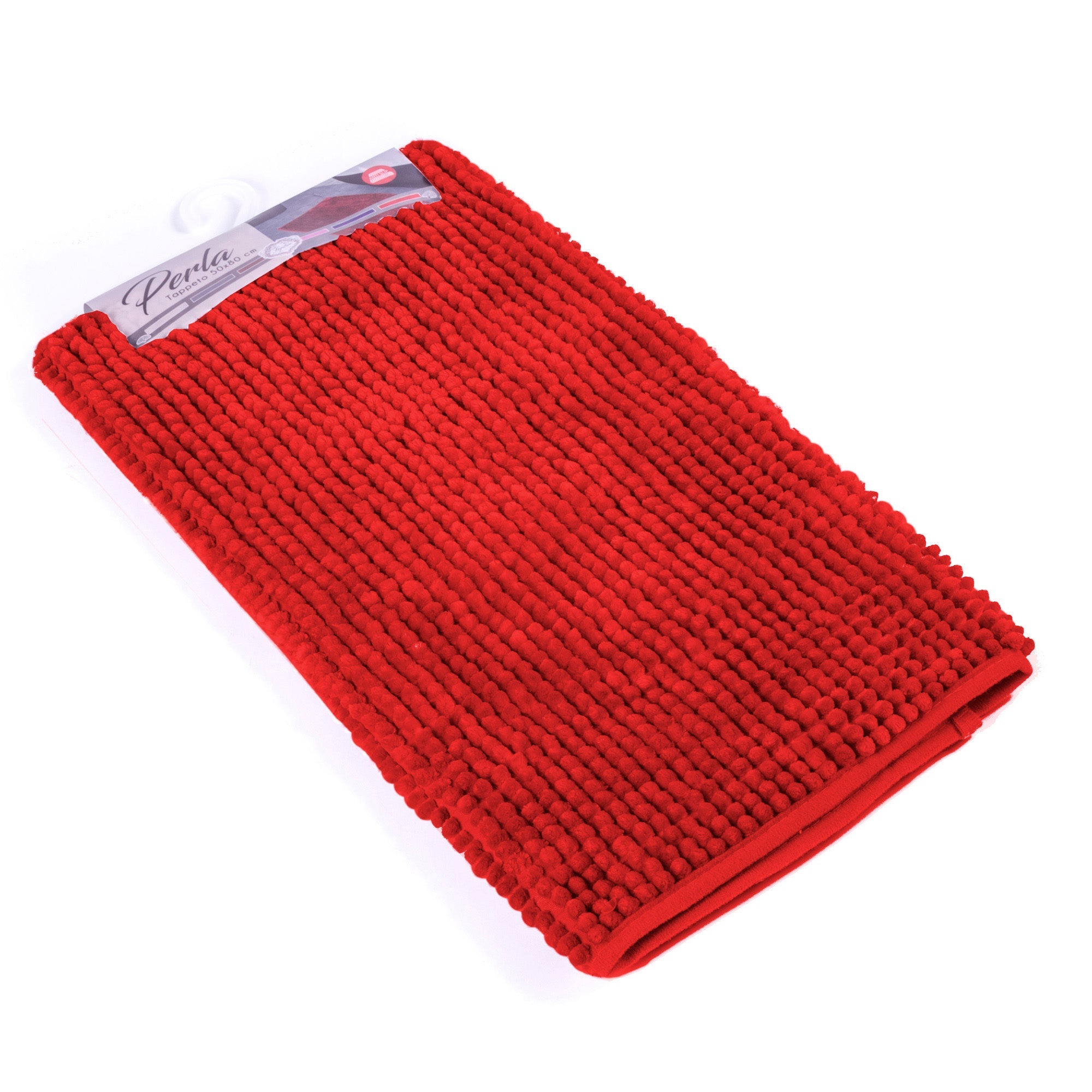 Tappeto da bagno PERLA rosso - 2