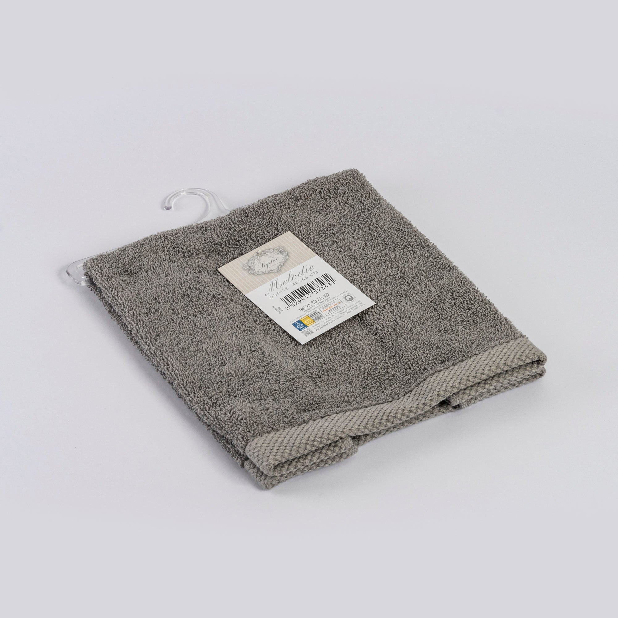 Asciugamano ospite MELODIE grigio