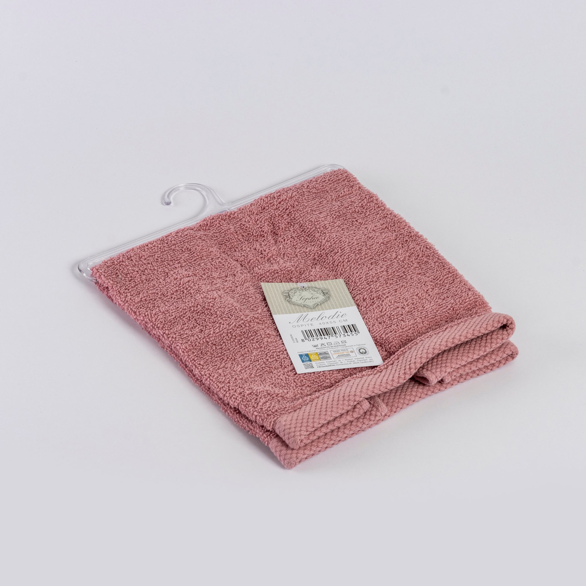 Asciugamano ospite MELODIE rosa