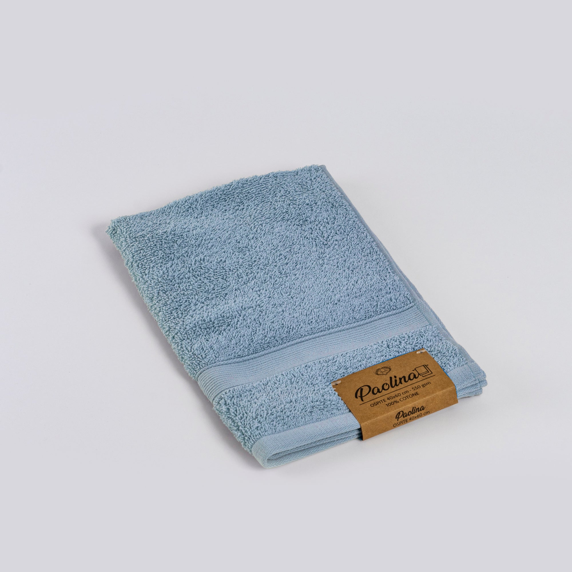 Asciugamano ospite PAOLINA azzurro
