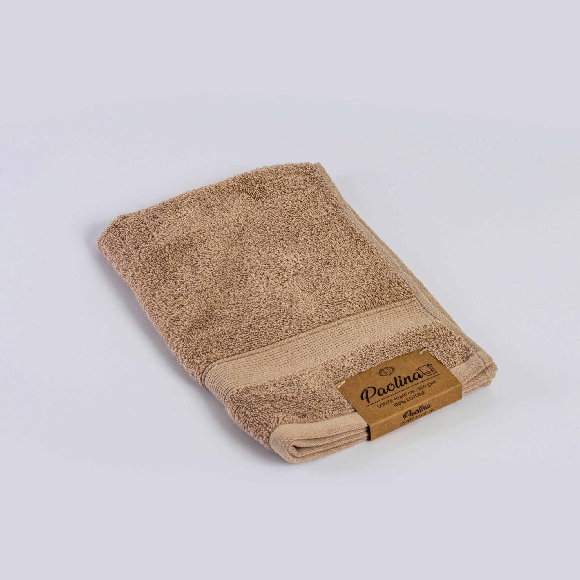 Asciugamano ospite PAOLINA tortora