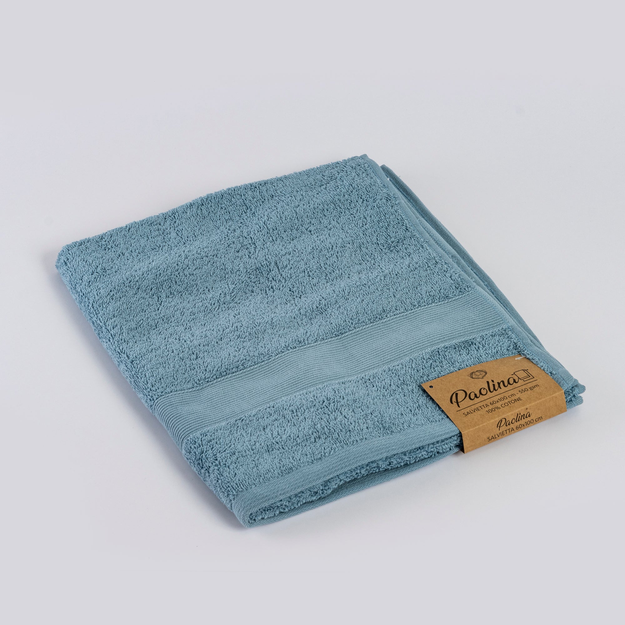 Asciugamano viso PAOLINA azzurro